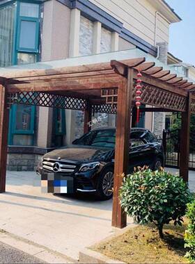 萄架花防腐木户外碳AWD葡化木庭院长廊室简易遮阳外棚爬藤架阳台