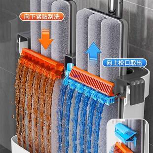 拖把家用22新5款可夹抹布一拖774净地拖0免手洗平板拖墩布