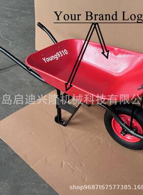 印度尼西1亚独轮手推526推车属斗车单轮小金车灰斗车50KG载重65L