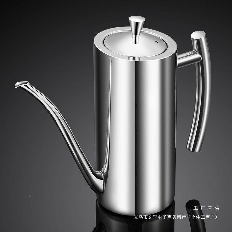 F96MS9S7德国304调不锈钢油壶家厨房油罐壸装酱瓶欧式防漏油料用