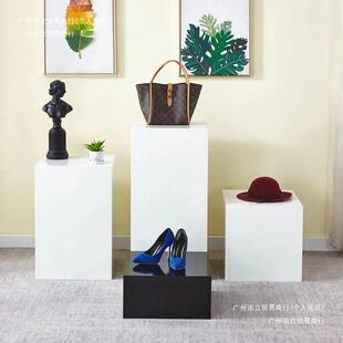 台烤漆展示台橱窗示架道模特KMY具展地台展会摆台白色展方形展台