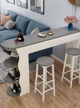 简约小型家用吧台桌客厅玄沙发边几餐厅关断柜CSX脚靠墙隔阳高台