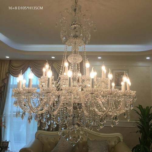 御华琪楼欧客厅大吊灯别墅复式楼酒大厅水晶灯式梯间店598大堂灯