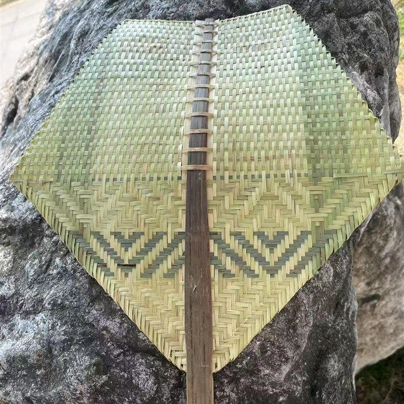 手工竹编扇子全竹扇老式大蒲扇编织竹子团扇夏季扇纳凉古风手摇扇