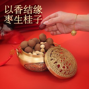 结婚用品铜香炉新娘陪嫁妆火炉旺夫火囱暖手火铳手提炉火冲旺盆炉