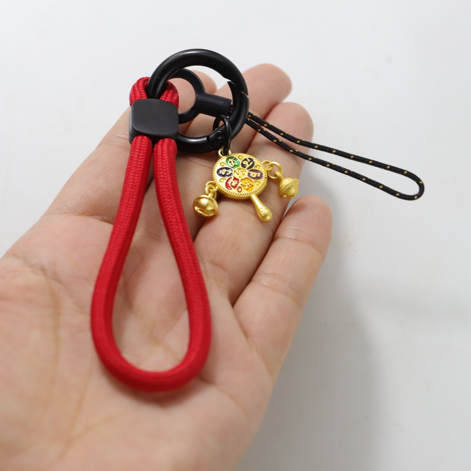 新年红色拨浪鼓小铃铛钥匙扣挂件防丢绳包包挂饰送闺蜜礼物手机绳,服饰配件/皮带/帽子/围巾,钥匙扣,淘宝优惠券,粉丝福利购,淘宝优惠卷