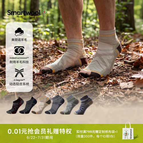 Smartwool徒步减震低帮袜踝袜