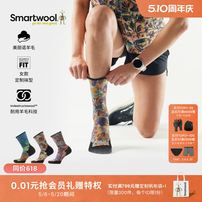 Smartwool区域轻量减震中筒袜