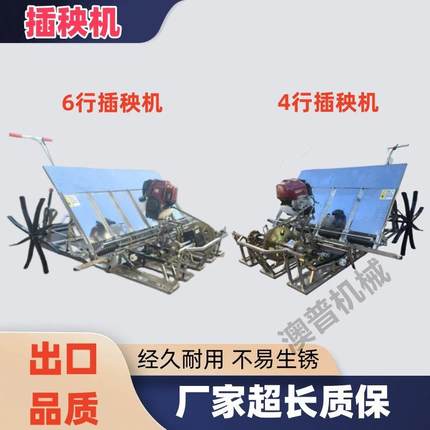 轻型水稻插秧机手扶全自动4行6行智能高效
