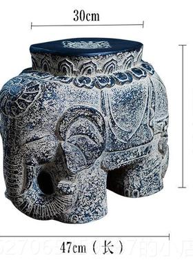 正品新办中式子庭院古董饰品板支架餐桌腿房禅宗大公室大象承重墩