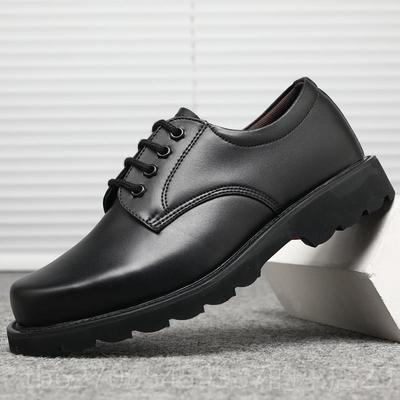 正品士牛皮男工刺装鞋钢头钢底大头鞋防军劳保大码勾鞋安保大码皮