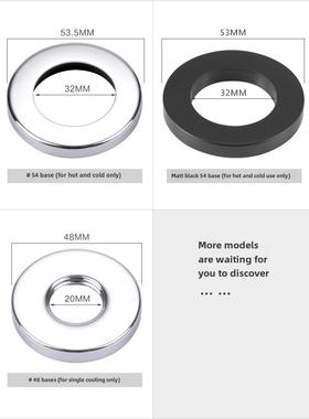 冷热水龙头黑色座冷厨房水槽蔬菜盆水龙头61835垫密封片底固单定