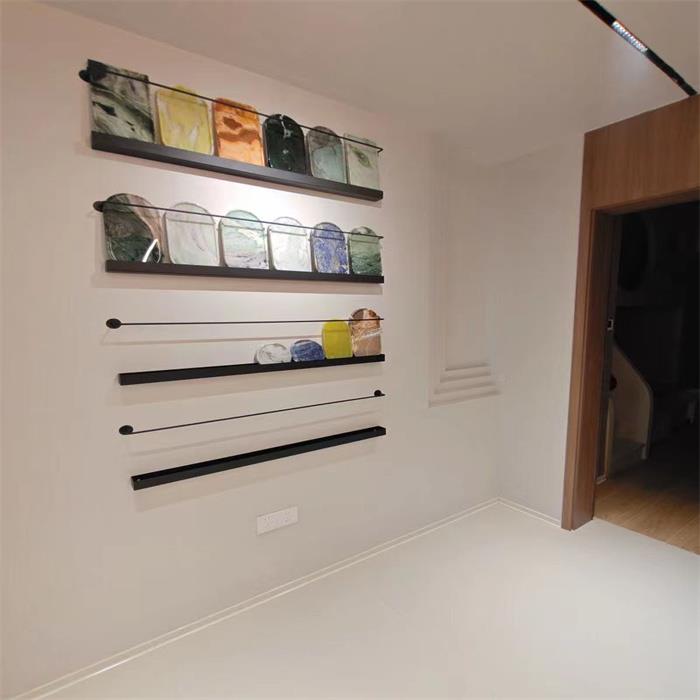 简约墙上书架北铁报88H668艺刊架一字壁挂置物欧架书房意杂志展创