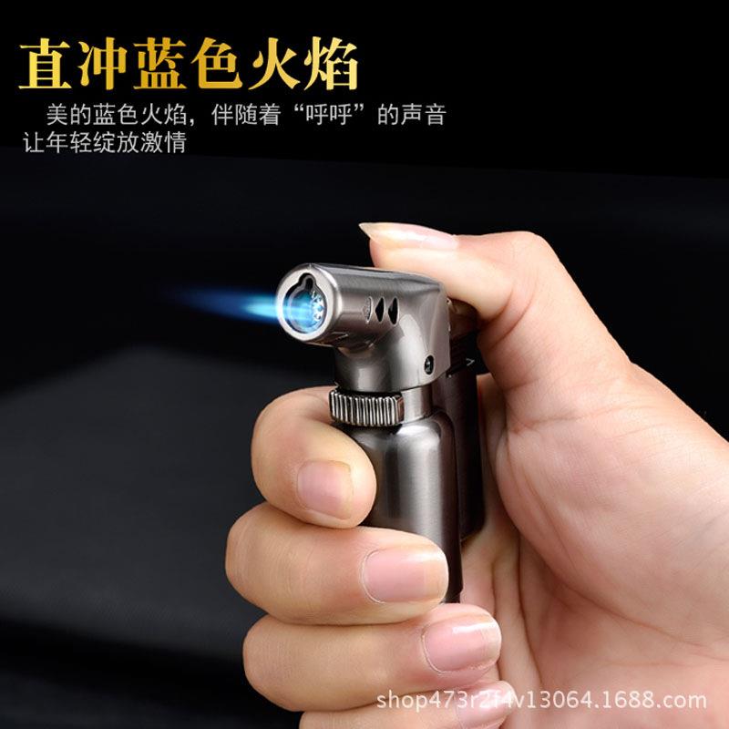 创意金属微型小焊枪喷枪打火机 BK805-1弯头定火直冲打火机 烟具