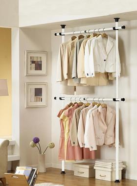 天立衣地多功能衣架落地D衣IY简易折叠帽架卧室顶挂架简约WIZ现代