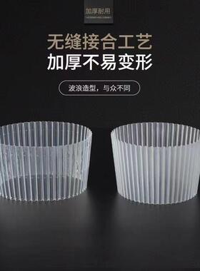 一性套商用隔冷防烫奶瓦杯楞塑料加厚透明茶热饮9098通用WNZ次型