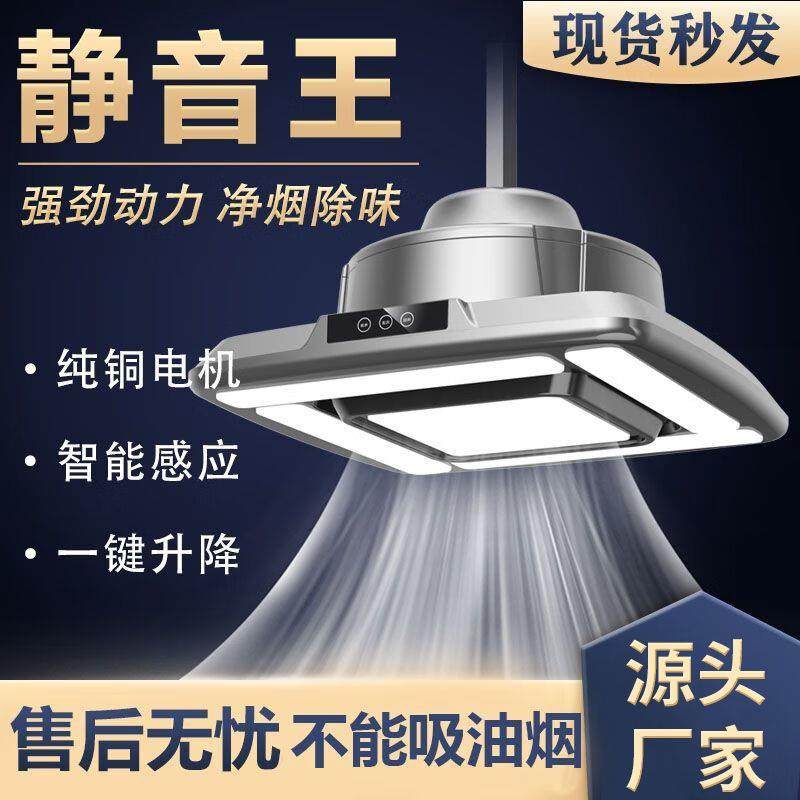 麻将吸烟空气净化灯排烟除尘棋牌室机灯净化器升降吊灯茶楼馆桌