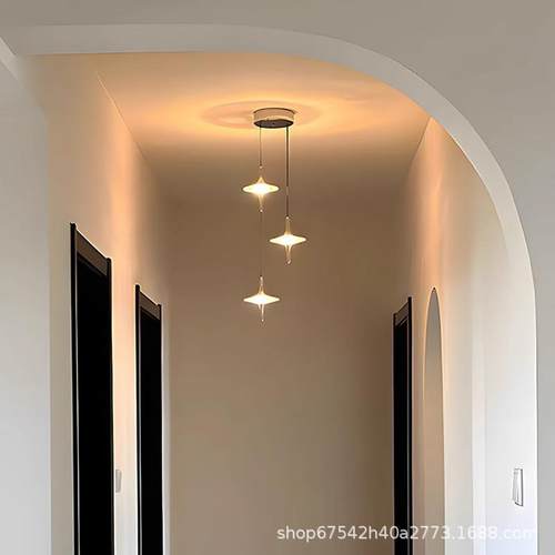 2025新品星雨系列客厅餐厅窄楼梯吊灯现代简约创意灯饰卧室床头灯