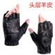 战术手套男士 羊皮半指特种兵训练防滑耐磨户外运动摩托车骑行手套