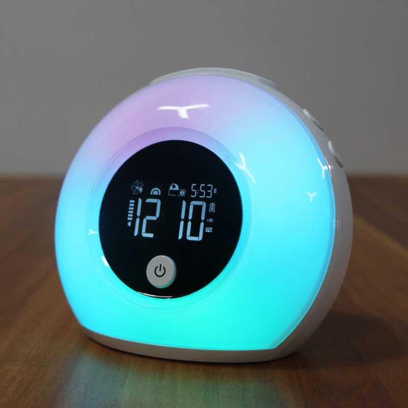蓝牙音乐氛围台灯创意蓝牙灯起床唤醒闹钟usb充电床头氛围小夜灯