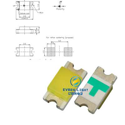 直销1206柠檬黄灯珠 3V黄绿3216黄绿 柠檬黄1206SMDLED发光二极管