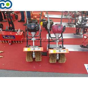 钢结构生锈打磨机 工地脚手架钢管除锈机 手推式钢丝刷除锈设备