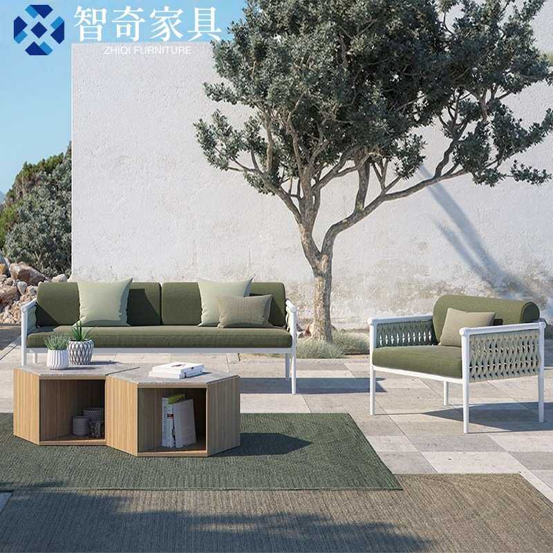 户外高端沙发别墅庭院柚木茶几公园民宿酒店防雨防潮防氧化家具