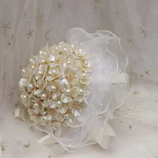 新娘手捧花成品珍珠贝壳新款送闺蜜结婚礼物手工制作材料包礼品盒