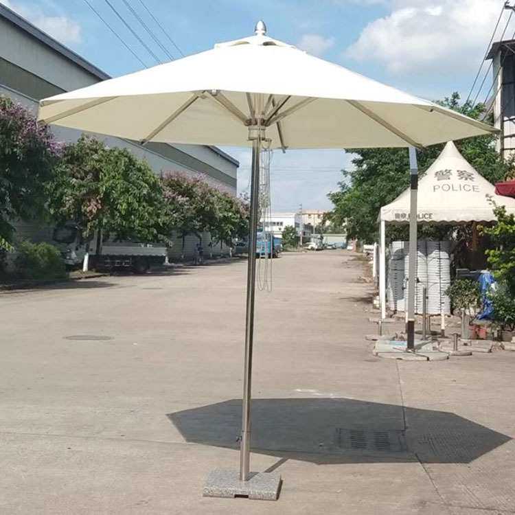 304不锈钢户外中柱太阳伞 豪华大号沙滩遮阳庭院伞印logo
