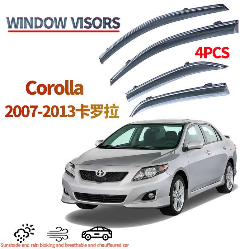 适用于丰田卡罗拉晴雨挡2007-13toyotacorollaWindowvisor挡雨