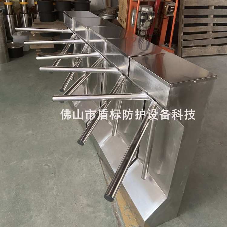 小区业主刷卡自动转匝门插卡门禁打卡出入管理不锈钢自动回位门禁