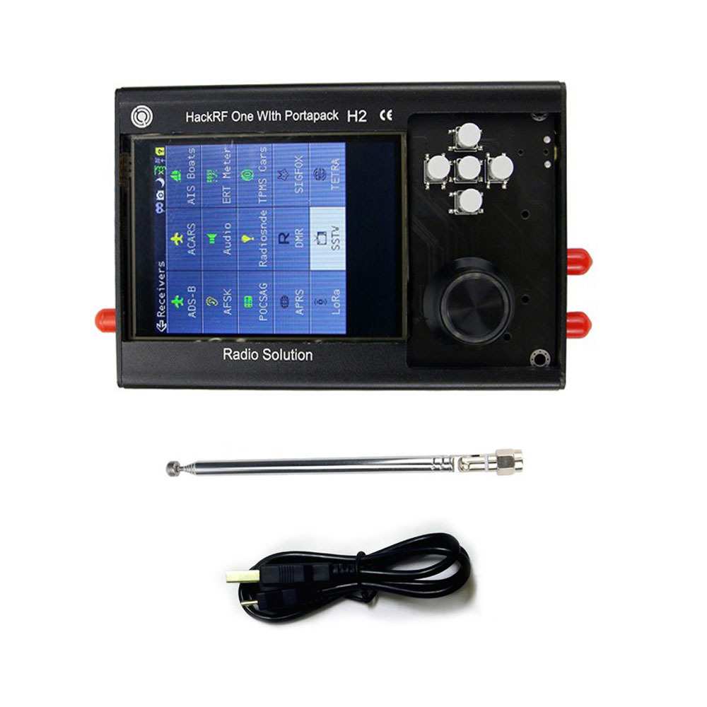 3.2寸SDR收音机全功能无线电收发信机 PortaPack H2+HackRF One