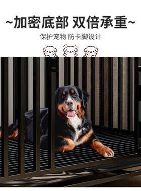狗狗笼子大型犬带离厕所分宠物笼AXN子一一厅一卫狗窝狗笼子室中