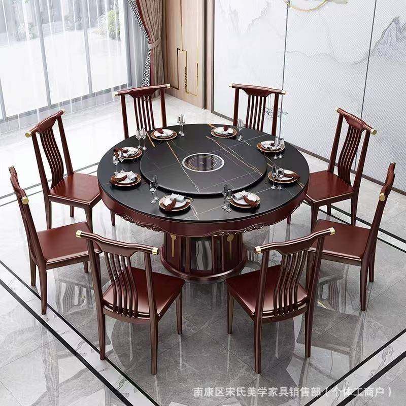 新中餐式实木餐桌酒岩餐桌可ZJA带电磁炉家用饭店板餐厅店包厢桌,鲜花速递/花卉仿真/绿植园艺,其它园艺用品,淘宝优惠券,粉丝福利购,淘宝优惠卷