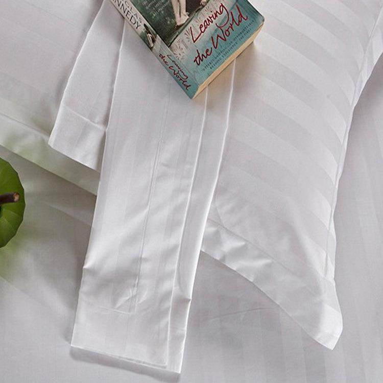 宾公馆酒店LPV布上草床用品精美纯棉酒店四件套缎条平纹三四分件