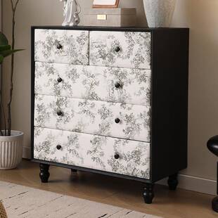 法式 复古风斗柜客餐柜子厅印花餐家边DBP柜简约现代五小户型用收