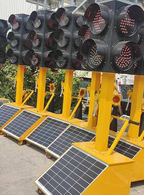 路太阳能移RNQ动号灯通临信时红绿灯十字口可移动太阳能交信号灯