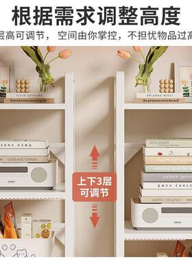 书架易落多收纳储物架铁艺窄缝书层桌TPY旁地可移动小书柜简置物