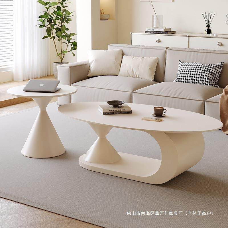 ZIA圆形茶几岩厅板桌小户型子简约现代客家用创意新款奶油茶椭几,鲜花速递/花卉仿真/绿植园艺,其它园艺用品,淘宝优惠券,粉丝福利购,淘宝优惠卷