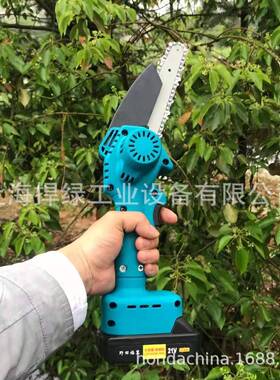 杰魁森6寸迷伐你充电式1V单手电锯家用小型6寸锂电电链锯户锂外2