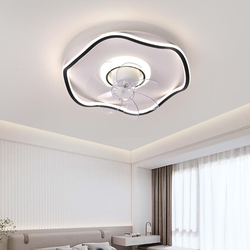 灯X384风扇led吸顶风扇02年新2款卧3室餐厅家用简约摇头电扇灯具