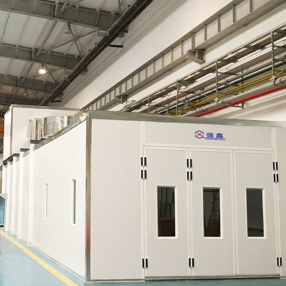 定制烤漆房型高温喷漆静电喷塑固化炉烘干工业房 car spray booth