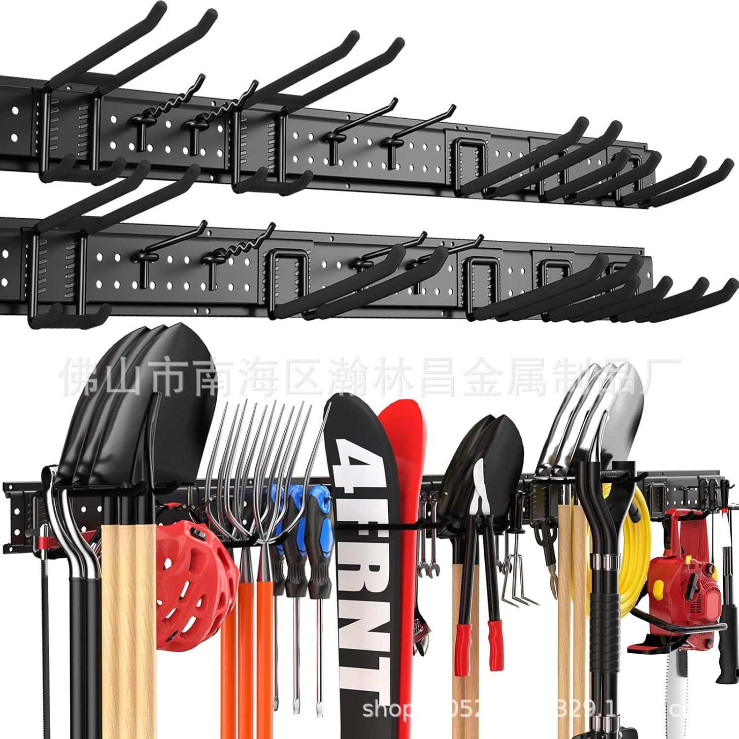 壁挂式工具储物架,重型车库存储工具收纳袋,花园工具墙壁挂钩