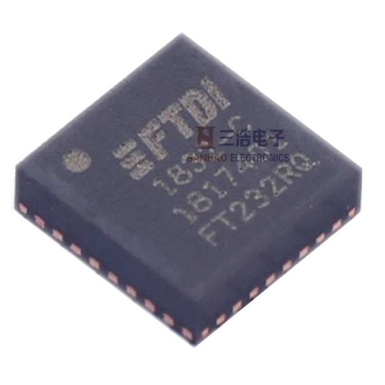 FT232RQ USB通信至UART桥接类型异步串行数据传输RS232收发器芯片