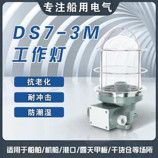船用792059 792060吸顶式水密白炽作业灯DS7-3M舱顶灯100W