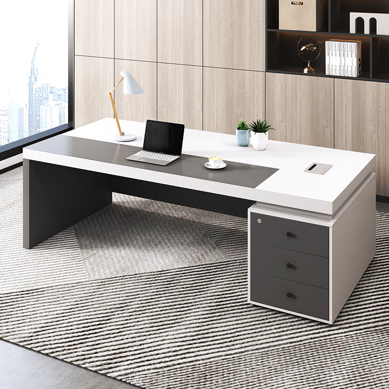 老板办公桌双人面对面单人电脑桌简约现代财务桌主管经理桌椅组合