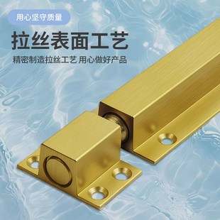 实心插销门拴明装不锈钢门锁入户门大门防盗门内反锁扣免打孔门栓