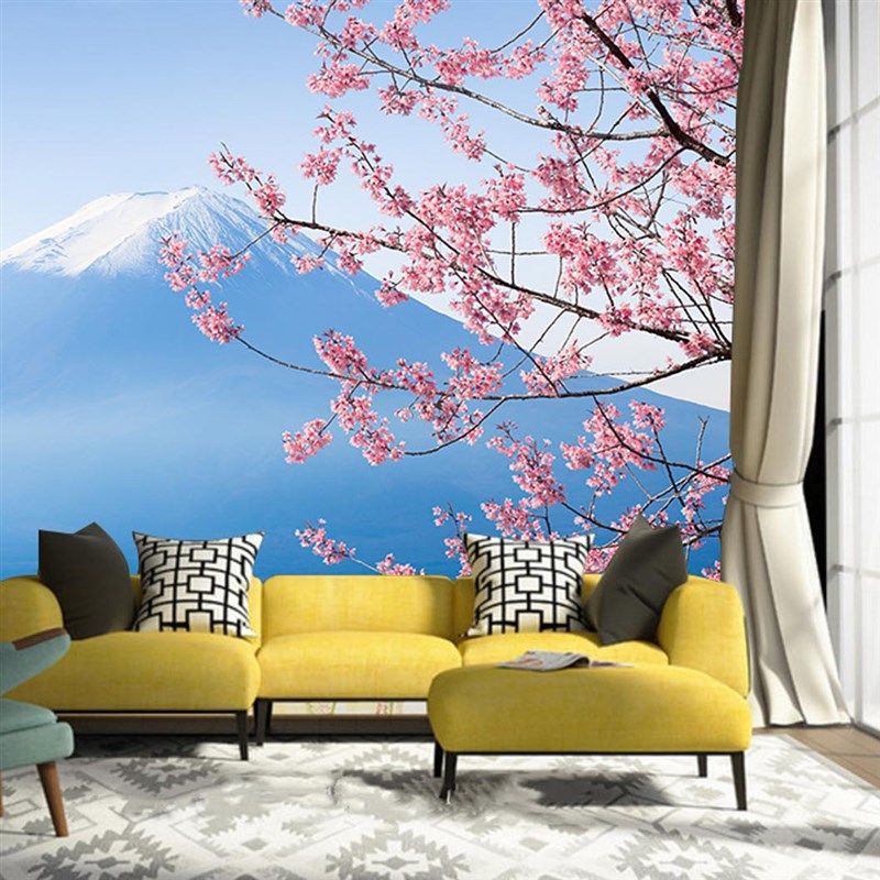 墙画墙贴壁画贴纸壁纸自粘墙纸墙贴画森林风景客厅卧室电视背景墙