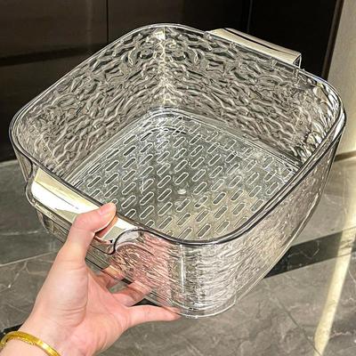 双层洗菜盆沥水篮新款家用客厅塑料水果盘厨房滤水菜篓淘洗菜篮子