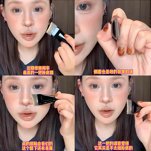 黑凤梨粉扑气垫粉底液专用海绵干湿两用美妆蛋超软不吃粉化妆工具